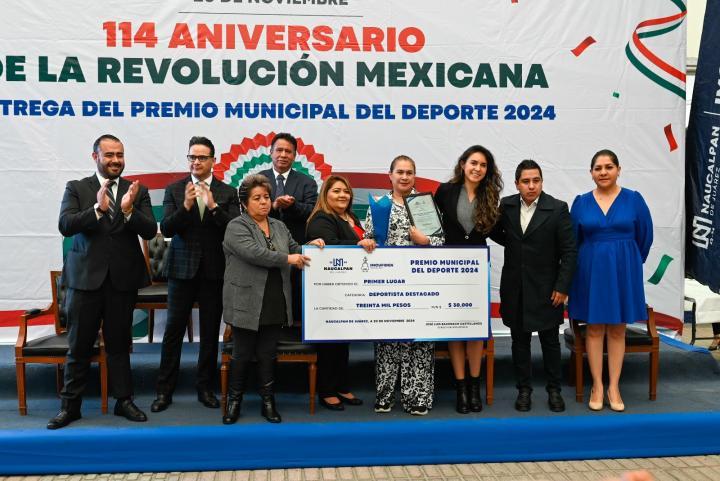 Reconoce Naucalpan a ocho destacados atletas con Premio Municipal del Deporte