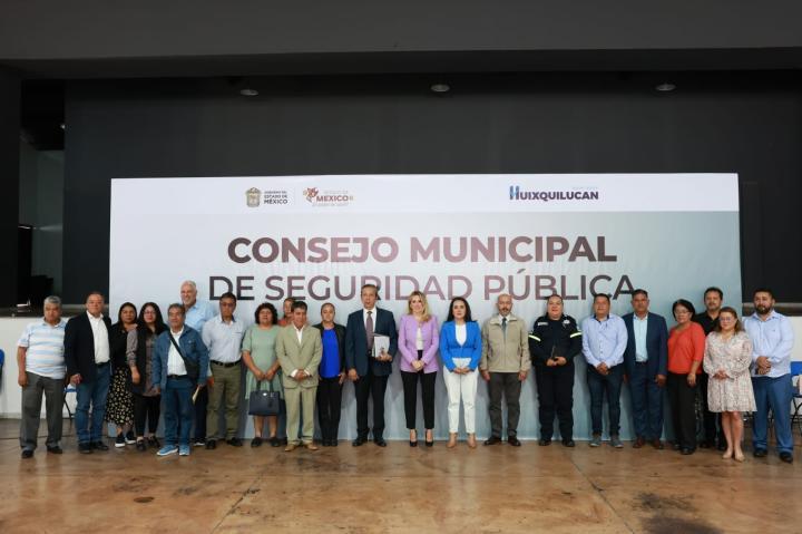 Se suman autoridades auxiliares de Huixquilucan al Consejo Municipal de Seguridad Pública