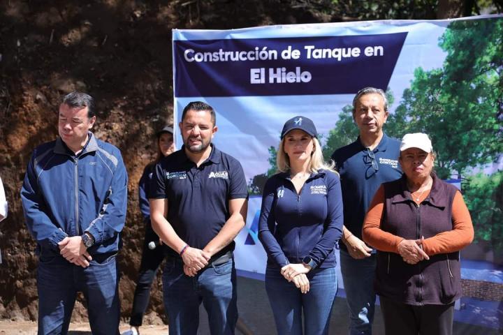 Inicia Huixquilucan construcción de tanque de agua en la comunidad El Hielo